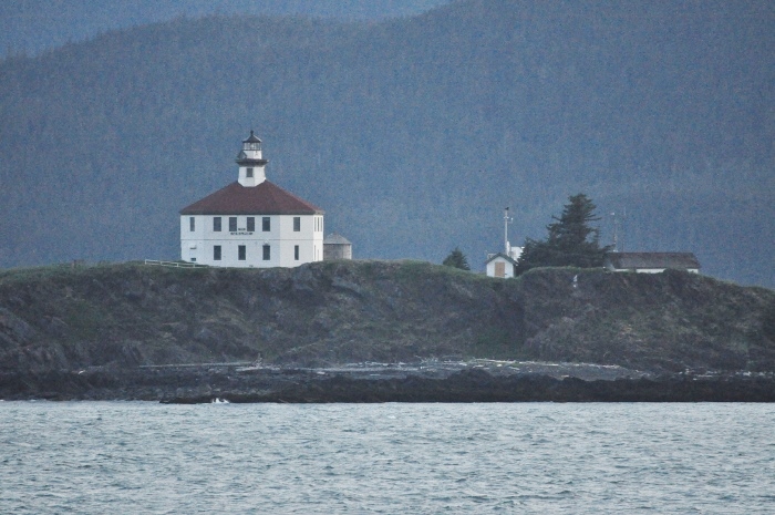 closeup of Eldred Rock Lighthouse